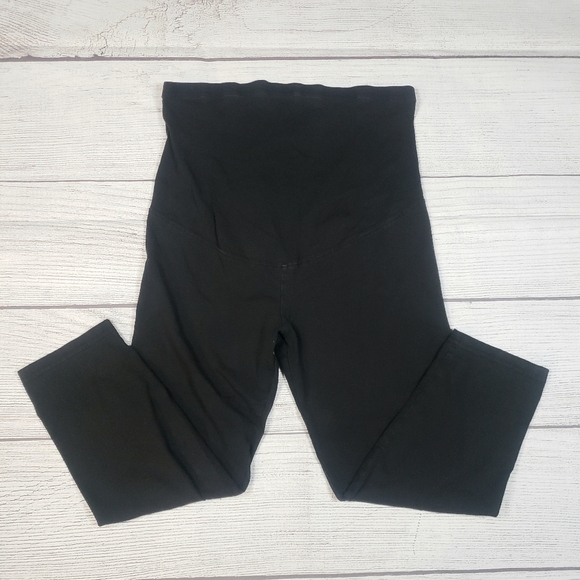 Times Maternity, High Waisted, Compression, Black Leggings, Size Medium - Picture 1 of 13